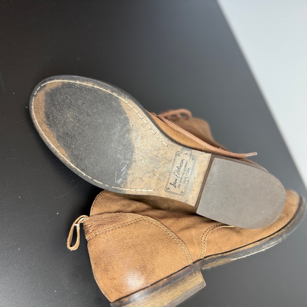 Sam Edelman Brown Lace Up Boots - 7.5 - Picture 5 of 8